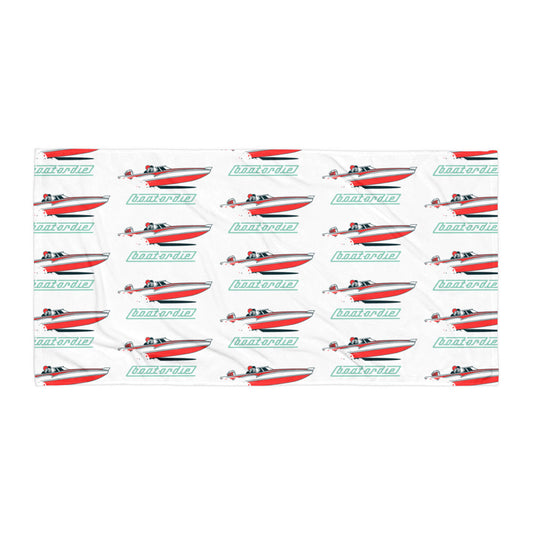 Speedboat Pattern Towel